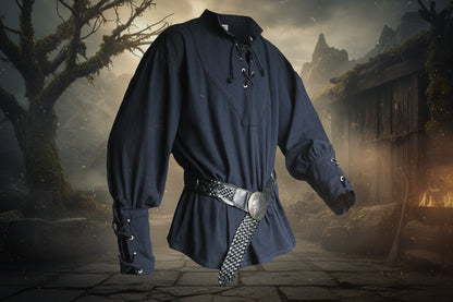 Medieval Stand Collar Shirt