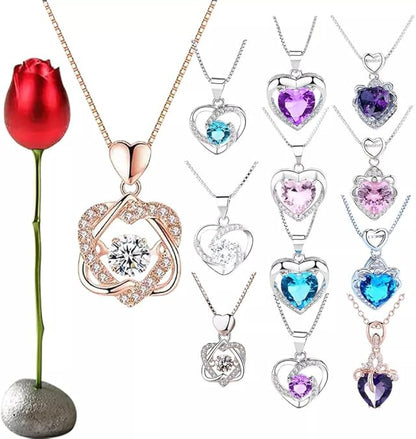 Heart Shaped Crystal Pendant Sorceress Sanctuary