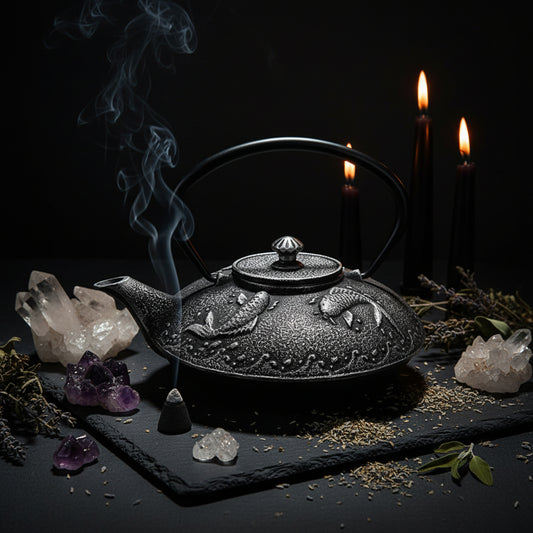 Cast Iron Kung Fu Tea Set with Large Capacity Teapot Sorceress Sanctuary