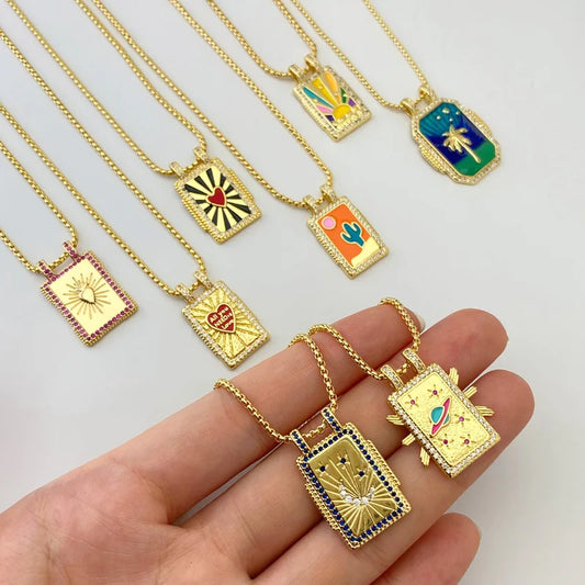 Gilded Tarot Pendant