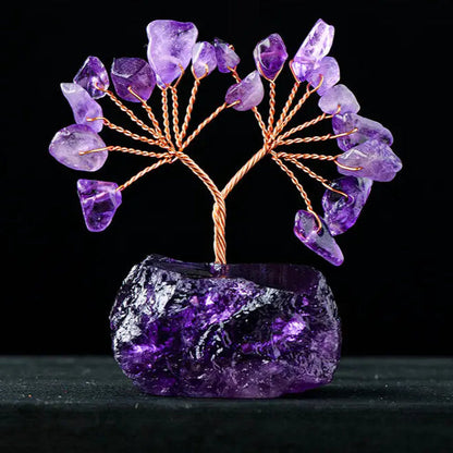 Natural Crystal Tree |  Amethyst Base Sorceress Sanctuary