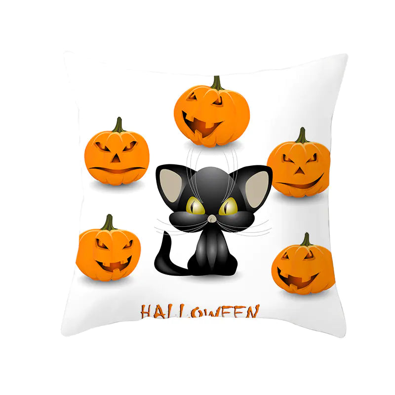Halloween Witchy Cat & Pumpkin | Pillowcases Sorceress Sanctuary