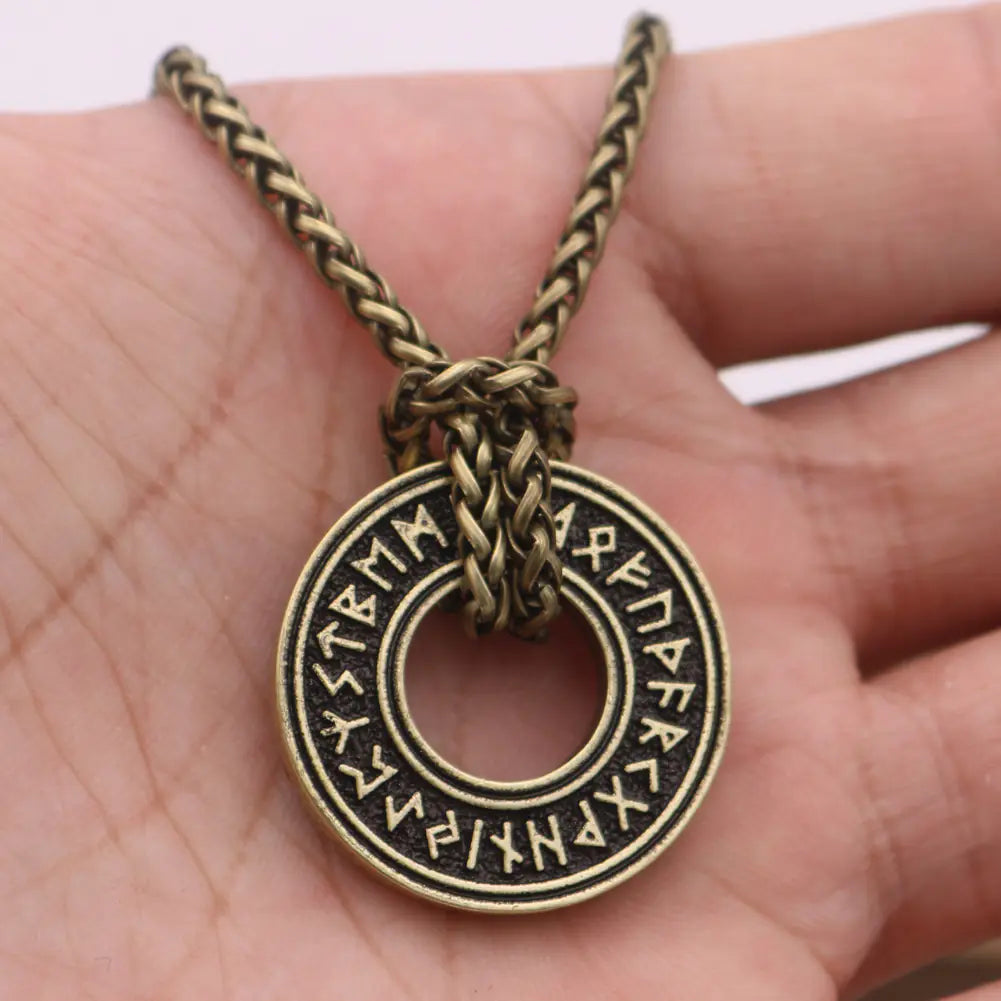Viking Rune Circle Necklace