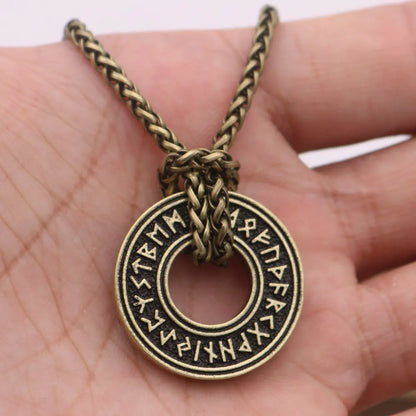 Viking Rune Circle Necklace