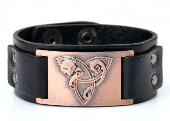Antique Fox Leather Bracelet