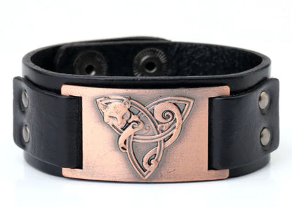 Antique Fox Leather Bracelet