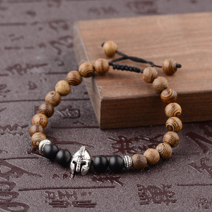 Handmade Chicken Wing Wood Energy Bracelet (Spartan Style)