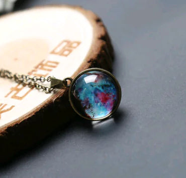 Double-Sided Glass Ball Necklace