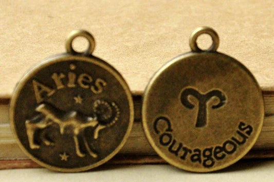 Antique Zodiac Pendant Sorceress Sanctuary