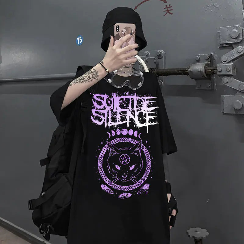Cursed Cat Oversized T-shirt