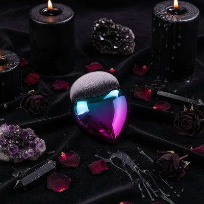 Heart-Shaped Makeup Brushes, Foundation and Blush Brush Sorceress Sanctuary