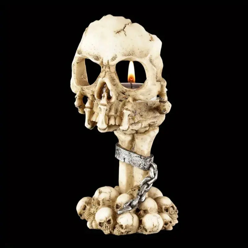 Skull Candle Holder