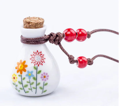 Ceramic Wish Bottle Necklace
