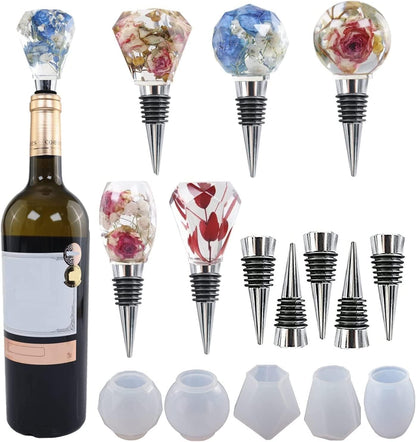 DIY Crystal Resin Wine Stopper Silicone Mould