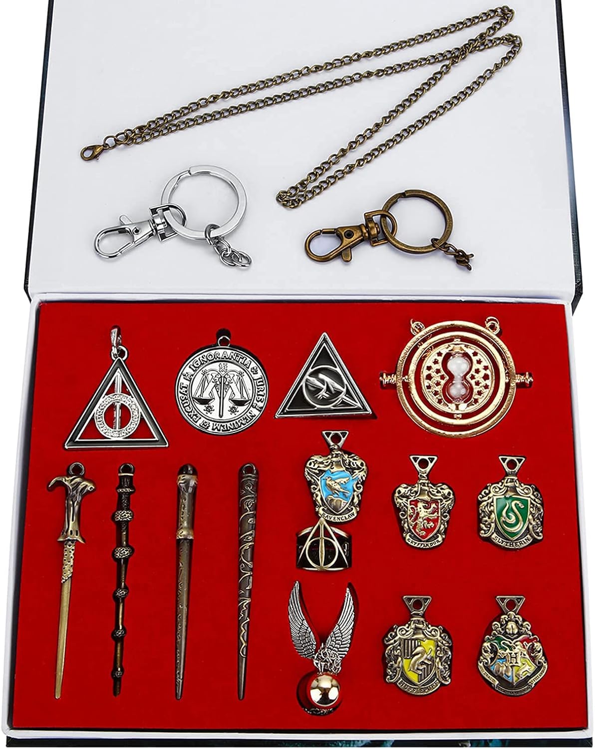 Harry Potter Wand & Keychain Box Set