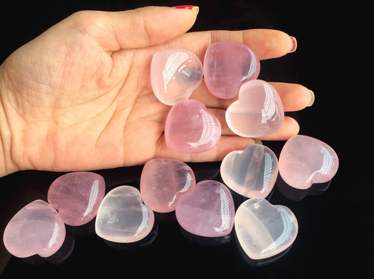 Heart Crystal | Natural Pink Quartz