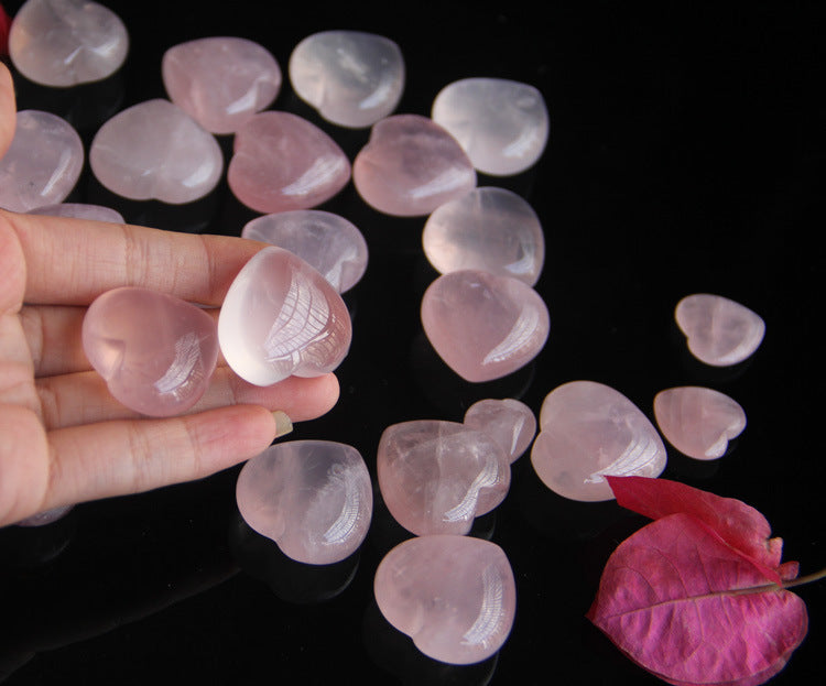 Heart Crystal | Natural Pink Quartz