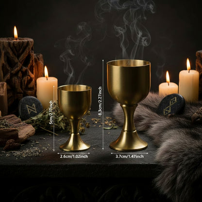 Brass Chalice Cup for Cocktails and Beverages Sorceress Sanctuary