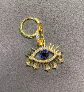 Devil Eye Hoop Earrings