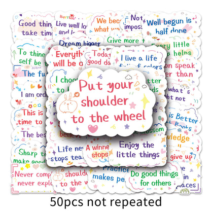 Inspirational Quote Stickers | 50 Piece Set
