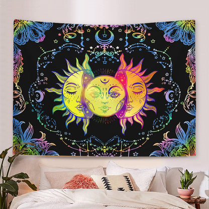 Sun and Moon Tapestry Wall Hanging for Room Decor