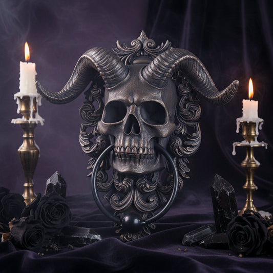 Punk Demon Goat Skull Door Hanging Decoration Piece Sorceress Sanctuary