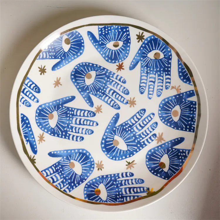 Spiritual Healing | Ceramic Plate & Candle Holder Set Sorceress Sanctuary