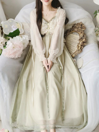 Fairy Lace Patchwork Dress - Sorceress Sanctuary