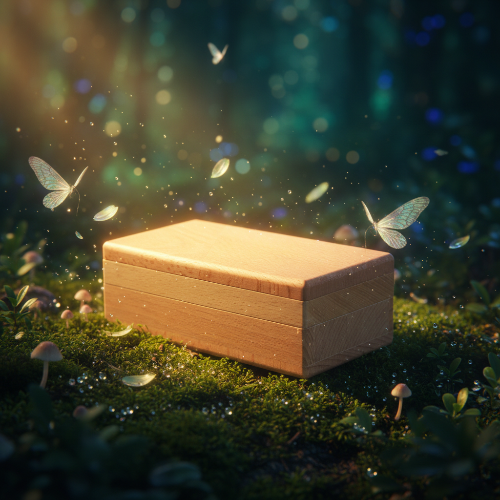 Wooden block on a white background