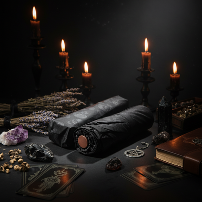 Folding Umbrella with Skull Design Sorceress Sanctuary