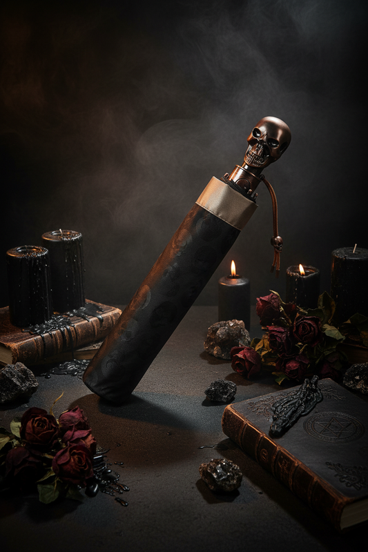 Folding Umbrella with Skull Design Sorceress Sanctuary