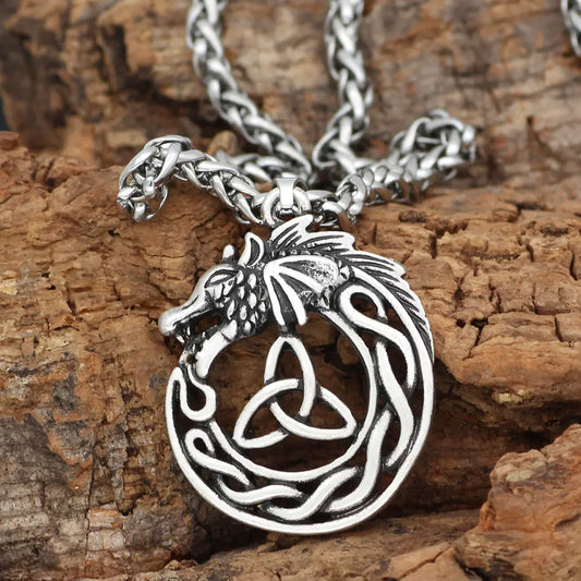 Celtic Dragon Love Knot | Pendant Necklace