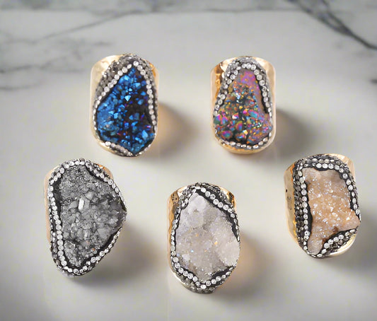 Crystal Clusters | Adjustable Ring