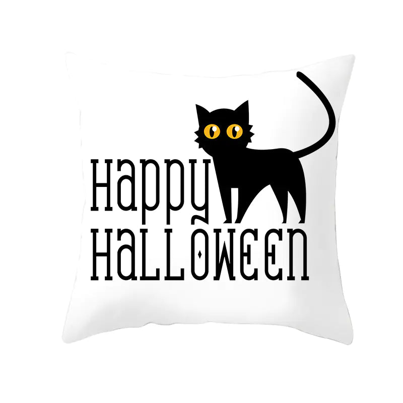 Halloween Witchy Cat & Pumpkin | Pillowcases Sorceress Sanctuary