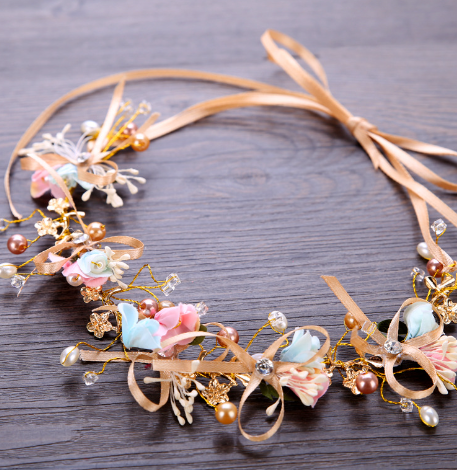 Moonlit Blossom Pearl Crown