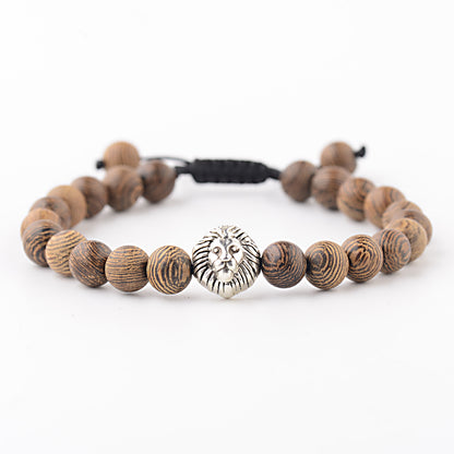 Handmade Chicken Wing Wood Energy Bracelet (Spartan Style)