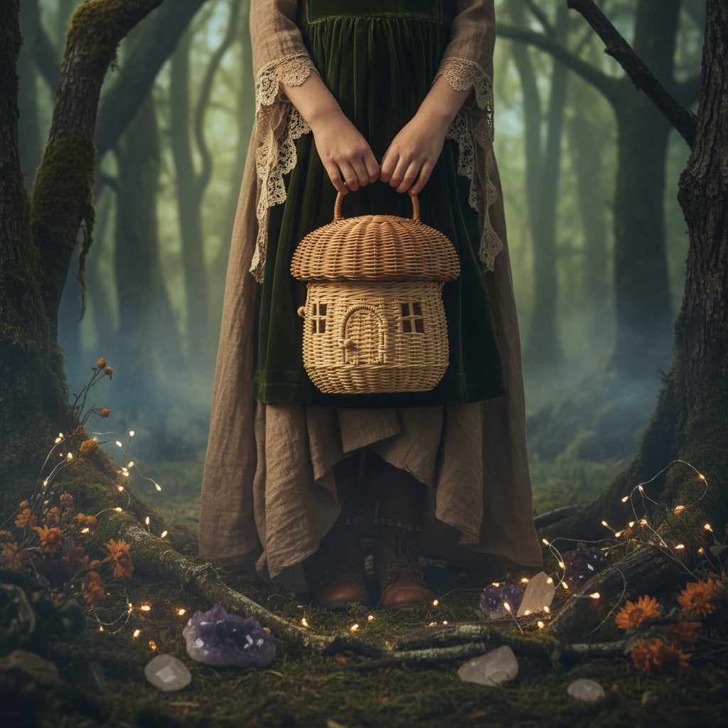 Acorn Hand Woven Bag - Sorceress Sanctuary