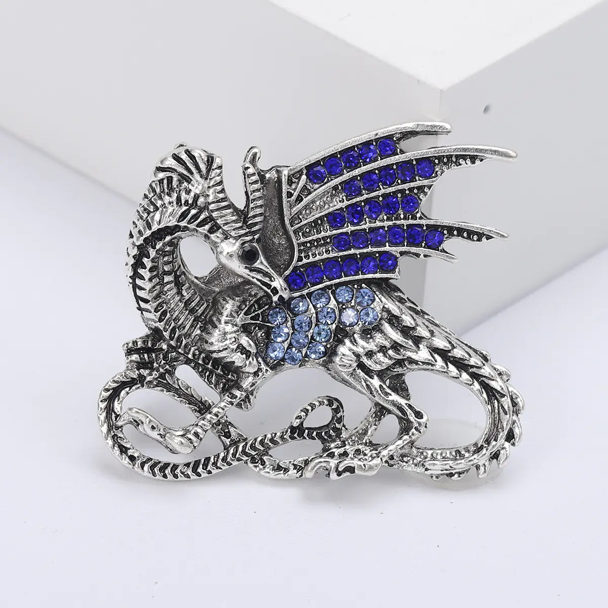 Dragon Rhinestone Brooch