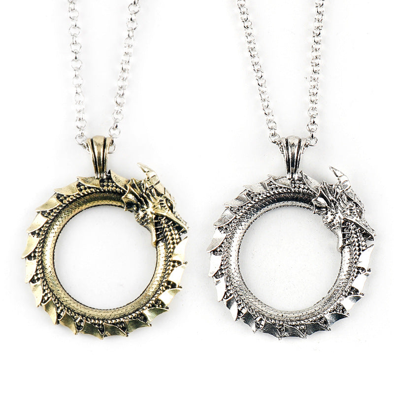 Vintage Viking Dragon Pendant Necklace - Wholesale Direct