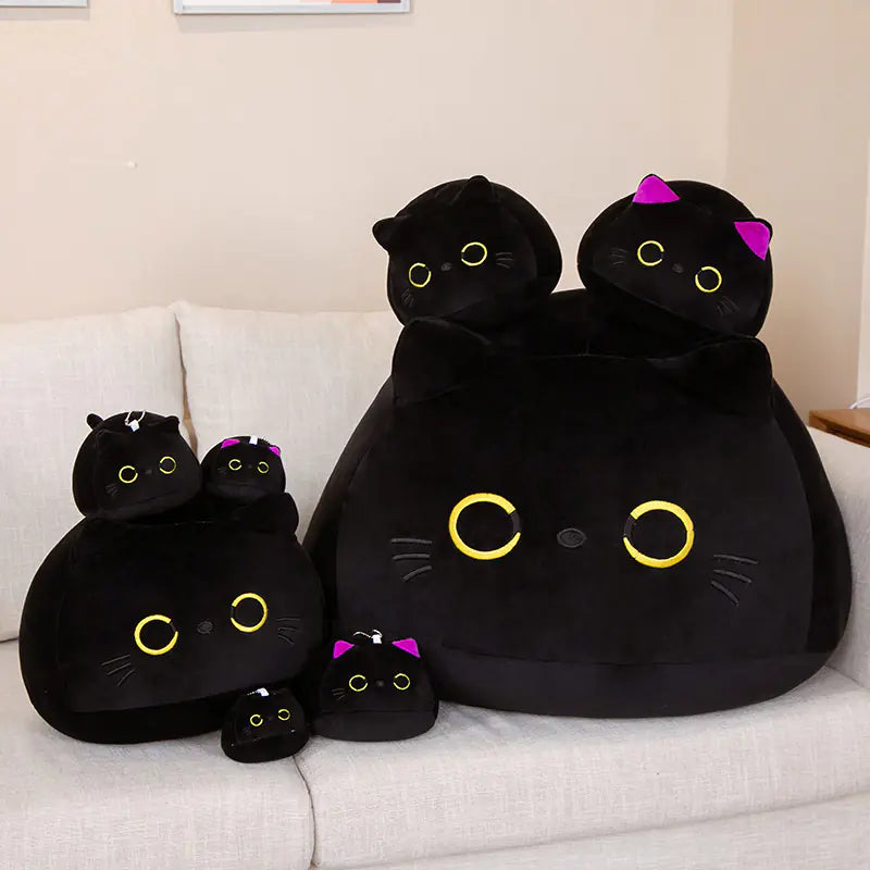 Comfy Black Cat Pillows
