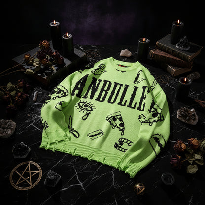 2019 Men's Autumn Winter Sweater with Abstract Design Sorceress Sanctuary