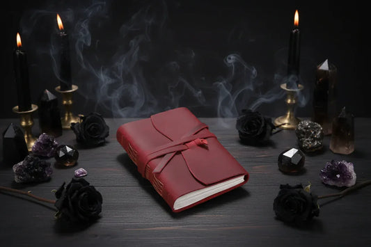 Vintage Traveler's Diary - Sorceress Sanctuary Coffee / Medium 7x5 inch-Brown / Medium 7x5 inch-Brown / Mini 4.3x3.4 inch-Wine / Pocket 5.2x4 inch-Brown / Pocket 5.2x4 inch