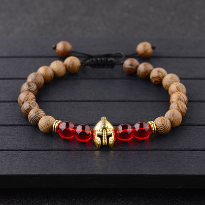 Handmade Chicken Wing Wood Energy Bracelet (Spartan Style)