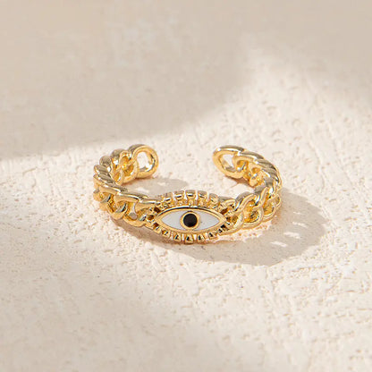 Gold Evil Eye Ring