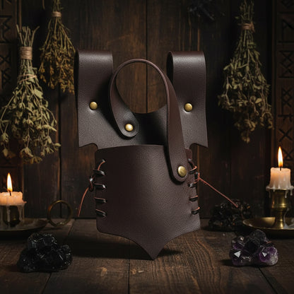 Medieval Viking Leather Sword Sheath with Handle Buckle Sorceress Sanctuary