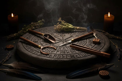 Ebony Tea Ceremony Set with Bamboo Tea Equipment Sorceress Sanctuary