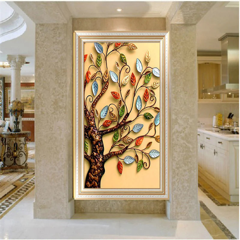 5D Diamond Prosperity Tree Painting