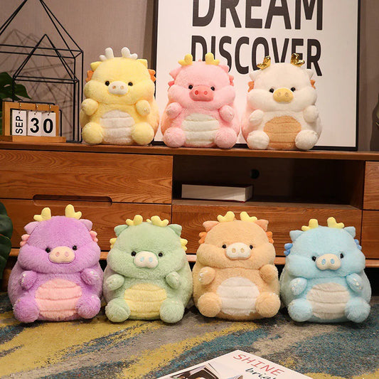 Cute Dragon Pig Plush Familiar