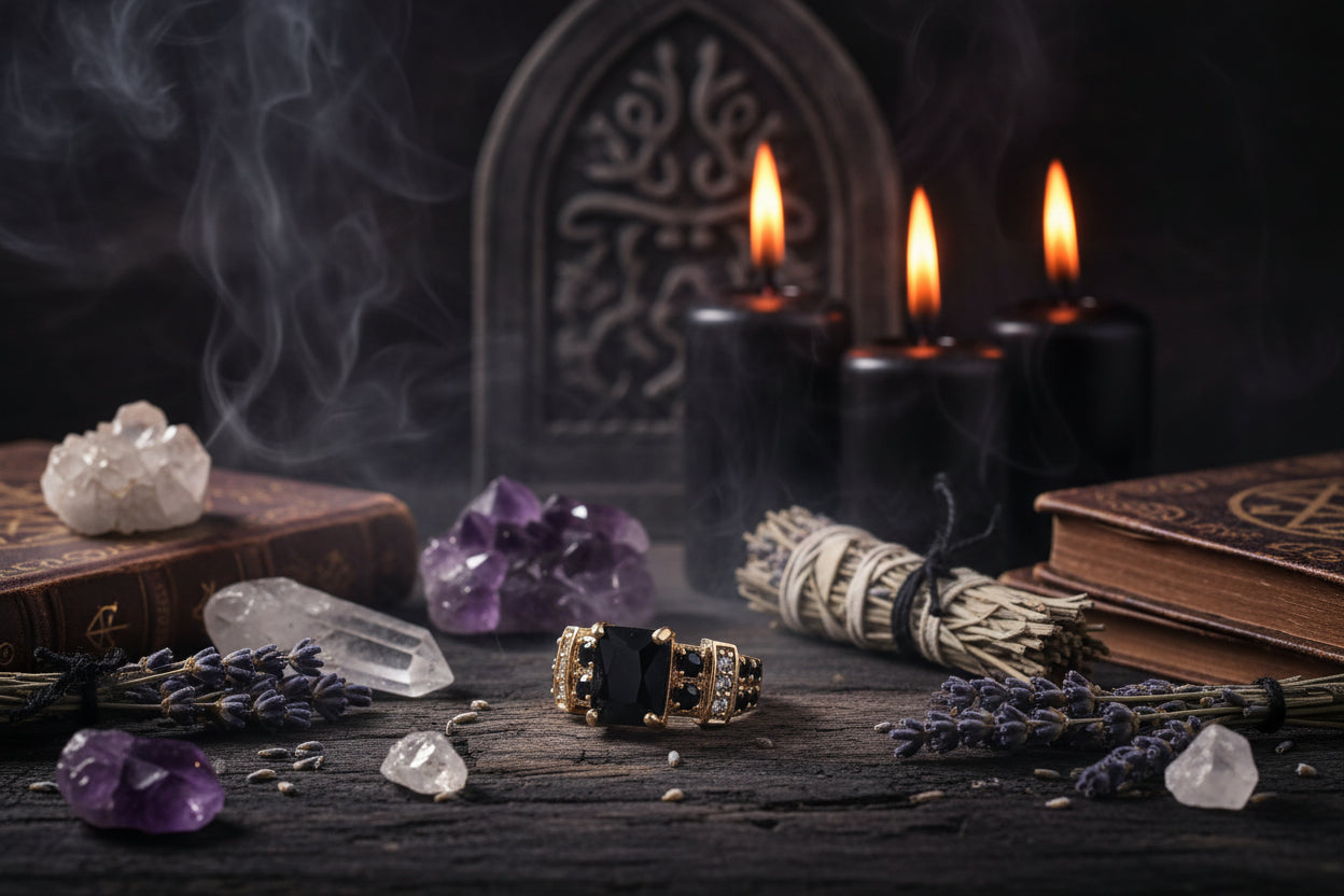 Obsidian Protection Ring