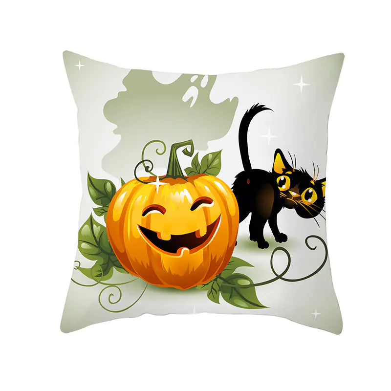 Halloween Witchy Cat & Pumpkin | Pillowcases Sorceress Sanctuary